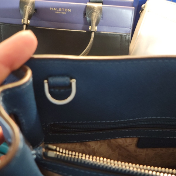 Blue Colorblock MK Bag - Picture 4 of 10